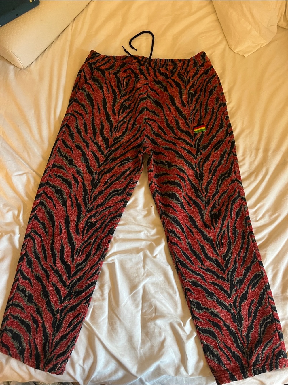 Pleasures Tiger Camp Red Green Canvas Pants